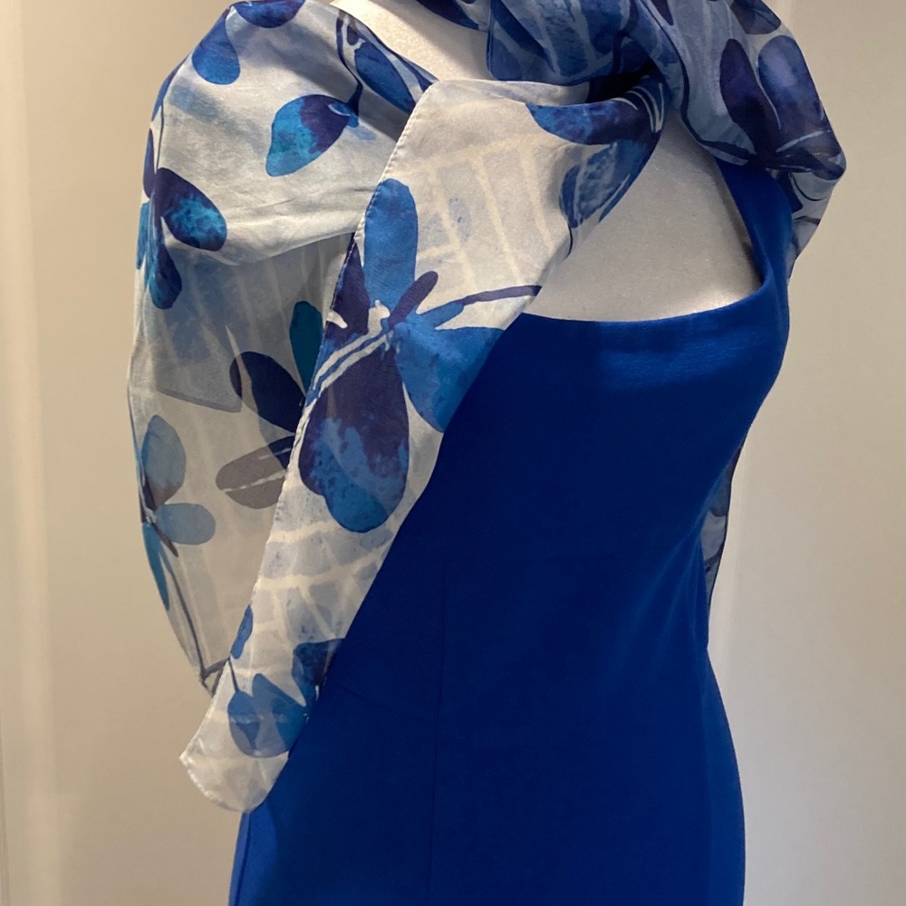 Diane Von Furstenberg Bridget Ponte Dress Blue DVF